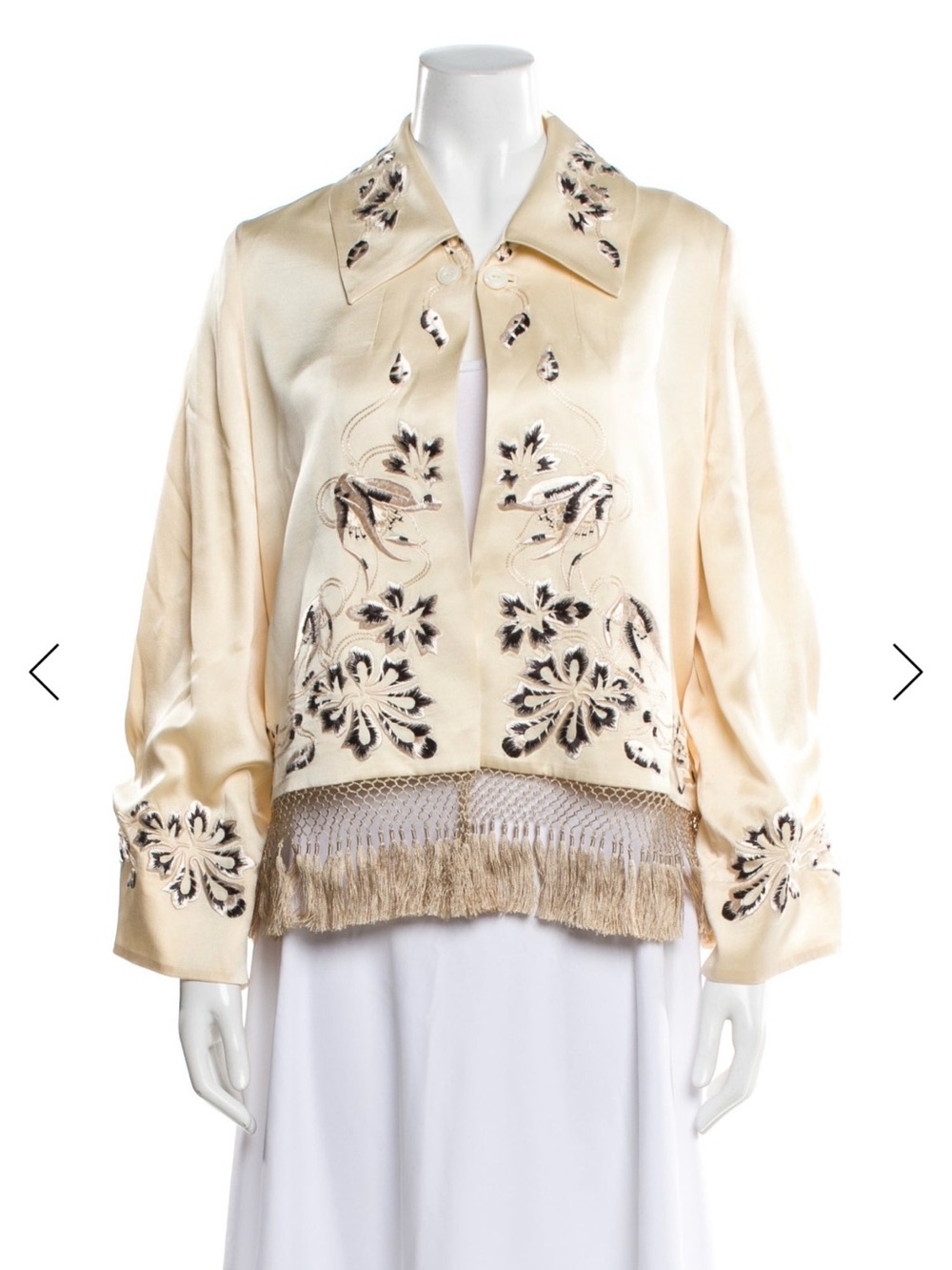 Bode Silk Fringe Jacket
